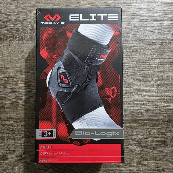 McDavid Elite Bio-Logix Ankle Brace 4197 XS/S Left Foot Black – Open Box - Picture 1 of 13